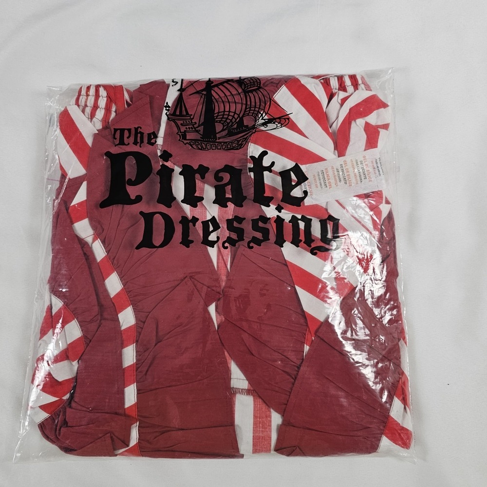 The‎ Pirate Dressing Skirt Red Striped Cosplay Costume Layered Ruffle Women's M